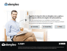 Tablet Screenshot of elempleo.com